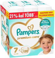PAMPERS Premium Care 7 (120 db) - Eldobható pelenka