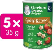 GERBER Organic strawberry crisps 5×35 g - Crisps for Kids
