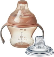 Tommee Tippee Transition netekoucí hrneček se savičkou a měkkým silikonovým brčkem, 150 ml, červená - Baby cup