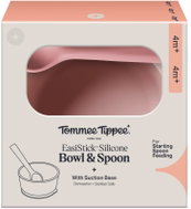 Tommee Tippee silikonová mistička s přísavkou a lžičkou, růžová - Children's Bowl