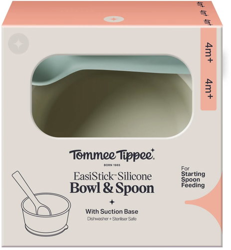 Tommee Tippee silikonová mistička s přísavkou a lžičkou, zelená - Children's Bowl - Main image