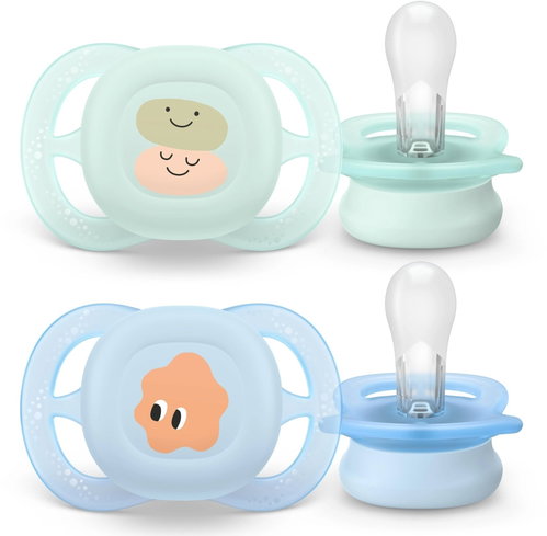 Philips AVENT SCF075/14 Ultrastart 0-2 m, boy, 2 pcs - Baby Pacifier - Main image