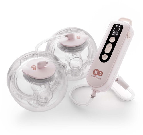 KINDERKRAFT Double Hands-Free Gentle Flow Pink - Breast Pump - Main image