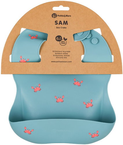 PETITE&MARS Take&Match Sea Crabs 6m+ - Bib - Main image