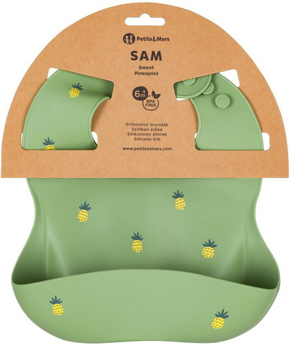 PETITE&MARS Take&Match Sweet Pineapples 6m+ - Bib - Main image