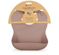 PETITE&MARS Take&Match Velvet Latte 6 m+ - Bib