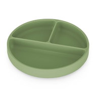 PETITE&MARS Silicone Divided Plate Round Take&Match Sweet Pea 6m+ - Children's Plate