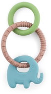 PETITE&MARS Elefi Velvet Latte 0 m+ - Baby Teether