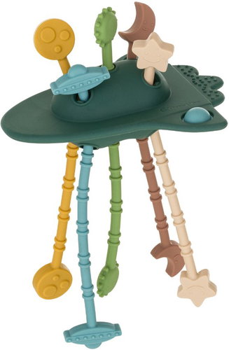 PETITE&MARS Crazy Rocket Misty Green 10 m+ - Baby Teether - Main image