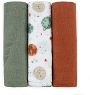 PETITE&MARS Moussy Celestial Planets 68 × 68cm, 3pcs - Cloth Nappies