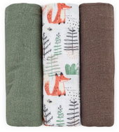 PETITE&MARS Moussy Forest Fox 68 × 68cm, 3pcs - Cloth Nappies