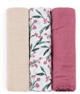 PETITE&MARS Moussy Pink Meadow 68 × 68cm, 3pcs - Cloth Nappies