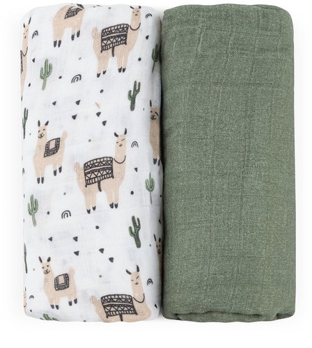 PETITE&MARS Misty Llama Vibes 120 × 120 cm, 2pcs - Duvet  - Main image