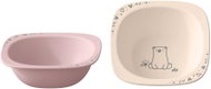 NIP Nature Line Bowl Pink, 4m+, 2pcs - Children's Bowl