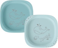 NIP Nature Line Blue, 4 m+, 2pcs - Children's Plate