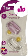 NIP Cherry Red/Brown, 0–6m, 2pcs - Baby Pacifier