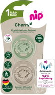 NIP Cherry Nature Green/Brown, 0–6 m, 2 pcs - Baby Pacifier