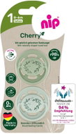 NIP Cherry Nature Green/Green, 0–6m, 2pcs - Baby Pacifier