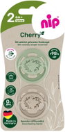 NIP Cherry Nature Green/Brown, 6 m+, 2pcs - Baby Pacifier