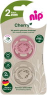 NIP Cherry Nature Red/Brown, 6m+, 2pcs - Baby Pacifier