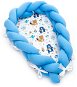 T-TOMI knitted nest 2in1, Blue Bears - Baby Nest