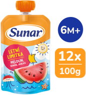 Sunar Jablko, banán, vodní meloun 12× 100 g - Meal Pocket