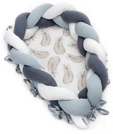 T-TOMI knitted nest 2in1, Feathers - Baby Nest