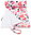 T-TOMI Changing Pad Hearts, 50 × 70cm