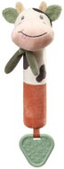 BabyOno Squeaky Toy with Teether Cow Bingo 6m+ - Baby Toy