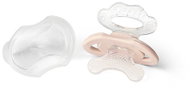 BABYONO BPA-Free Silicone Soother-Shaped Feeder with Cover 3m+, Beige - Baby Teether