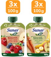 Sunar BIO Fruit Mix 4+, 6×100g - Meal Pocket