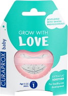 CURAPROX Baby, Orthodontic Soother 1–2.5 Years, Size 1, Pink - Baby Pacifier