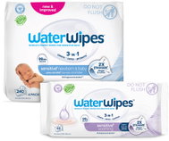 WATERWIPES Newborn Baby 240 ks (4× 60 ks) + Soothing Clean 60 ks - Wet Wipes