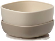 b.box Dětské misky s přísavkou 2 ks béžové - Bowl Set