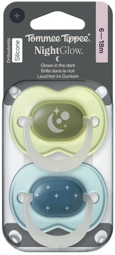 Tommee Tippee Night Boy, 6-18 m, 2 ks - Baby Pacifier - Main image