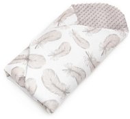T-TOMI quick wrap Minky, Feathers - Swaddle Blanket