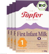 Töpfer Organic Goat's Milk 1 (4×400g) - Baby Formula