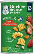 GERBER křupky s mrkví a jahodou 35 g - Crisps for Kids
