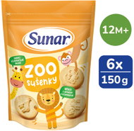 Sunar ZOO sušenky 6× 150 g - Children's Cookies