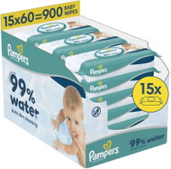 PAMPERS 99 % Water 900 ks (15× 60 ks)
 - Wet Wipes