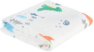 AKUKU muslin blanket 110 × 105 cm, dinosaurs - Blanket