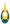 AKUKU first toothbrush with teether, yellow and blue