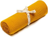 ESECO muslin towel Mustard 120 × 120 cm - Children's Bath Towel