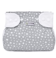 T-TOMI orthopaedic abduction panties - snaps, Grey Stars (3 - 6 kg) - Abduction Nappies