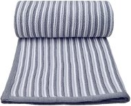 T-TOMI pletená deka Spring White-Grey, 80 × 100 cm - Deka