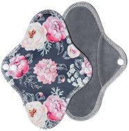 T-TOMI Cloth Menstrual Pads, Grey Flowers - Sanitary Pads