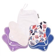 T-TOMI Day, Owls Set with Wash Bag - Sanitary Pads