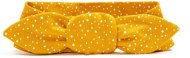 T-TOMI zaväzovacia čelenka – detská, Mustard Dots - Detská čelenka