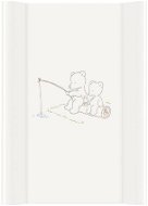 CEBA BABY Comfort Pelenkázó alátét kemény lappal 50 × 70 cm, Papa Bear fehér - Pelenkázó alátét