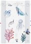 CEBA BABY Comfort prebaľovacia podložka s pevnou doskou 50 × 70 cm, Watercolor World Ocean - Prebaľovacia podložka